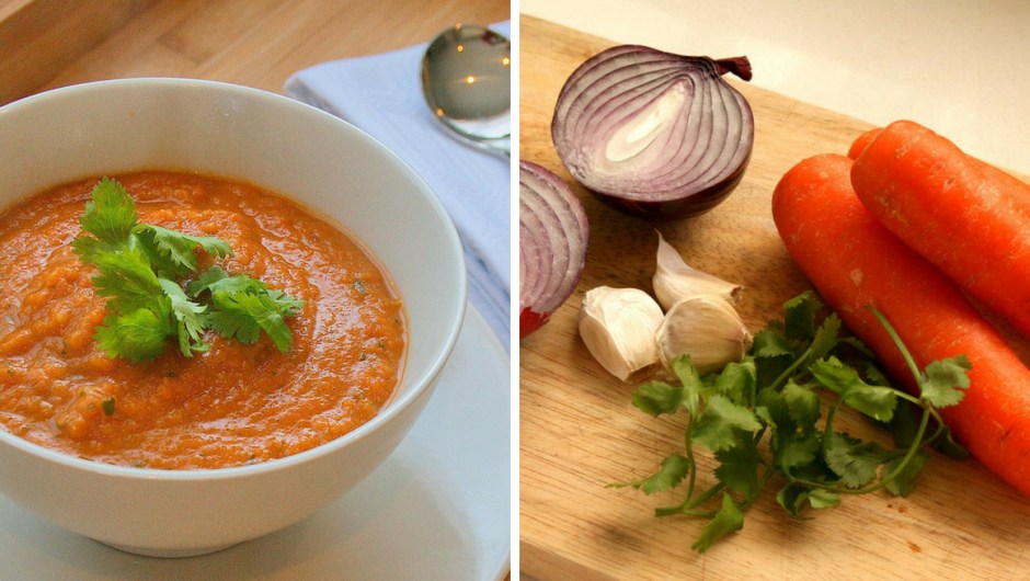 Carrot soup recipe with coriander