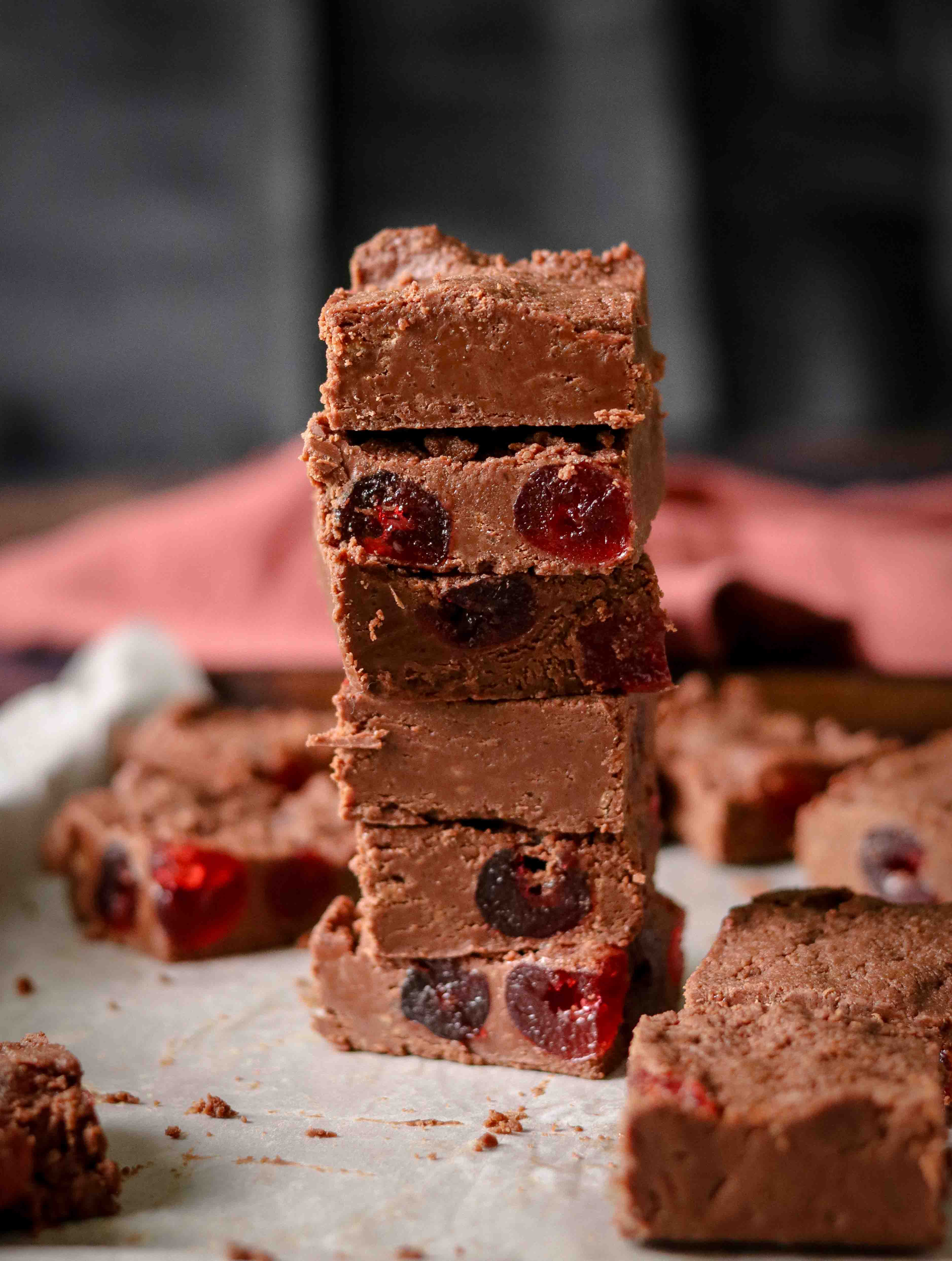 Easy chocolate cherry fudge recipe