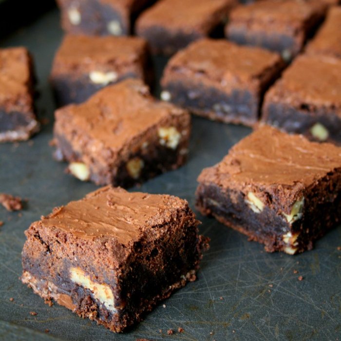 Double chocolate brownies