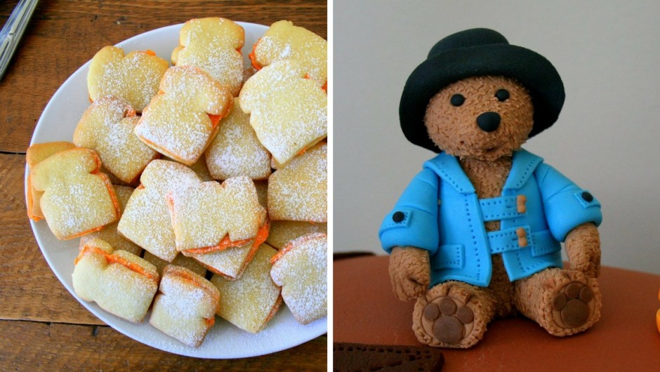 Paddington bear party cookies