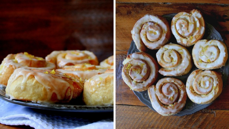 Triple lemon iced sticky buns by Jessica Creed
