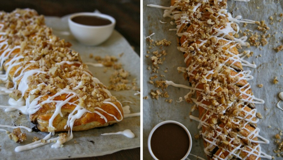 Nutella braid recipe with walnuts