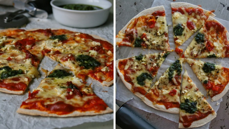 10 minute tortilla pizza recipe