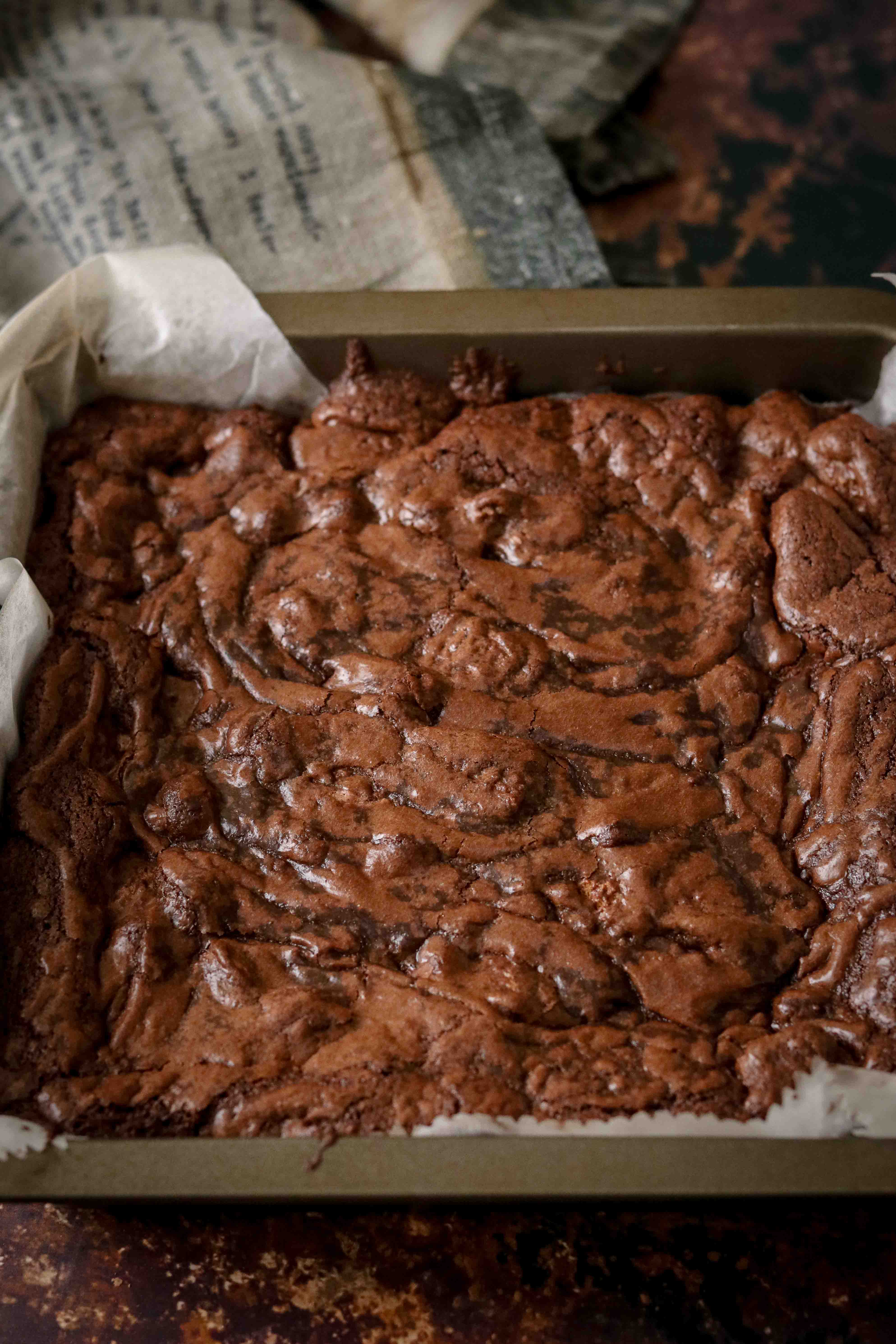 Iced cappuccino crunch brownies