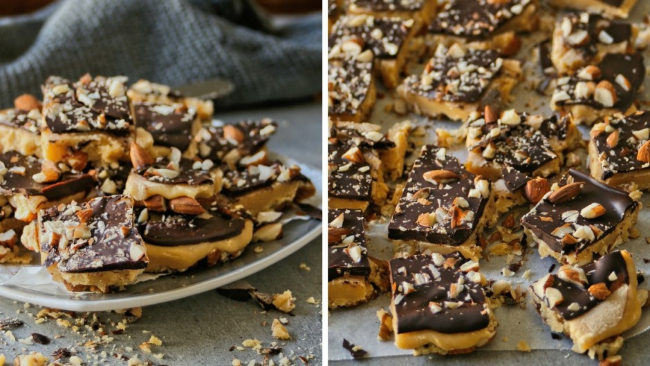 Dark chocolate and caramel fudge recipe