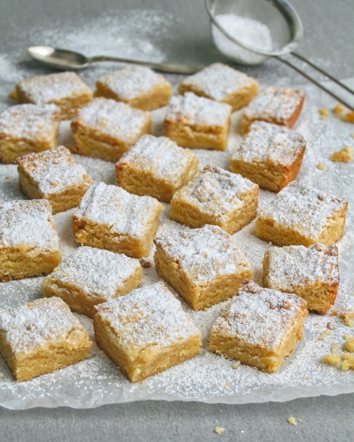 Almond tart squares. 