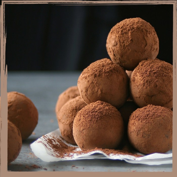 Chocolate truffles Salted caramel chocolate truffles.