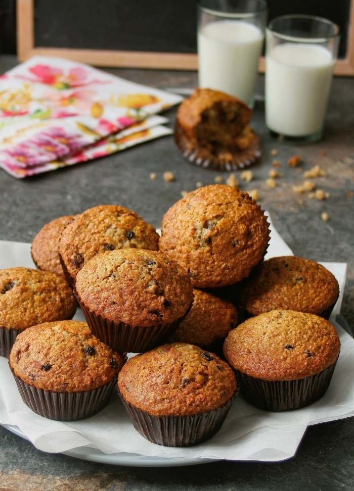 Quick fruit and bran muffins. 