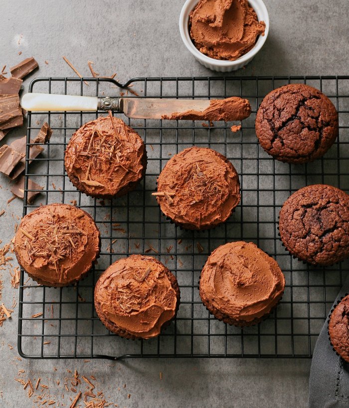 Chocolate cupcakes for grown ups. 