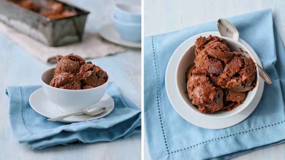 Chocolate cookie dough ice cream.