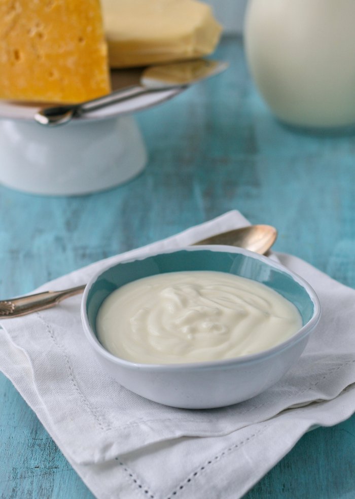 Yoghurt product shot.