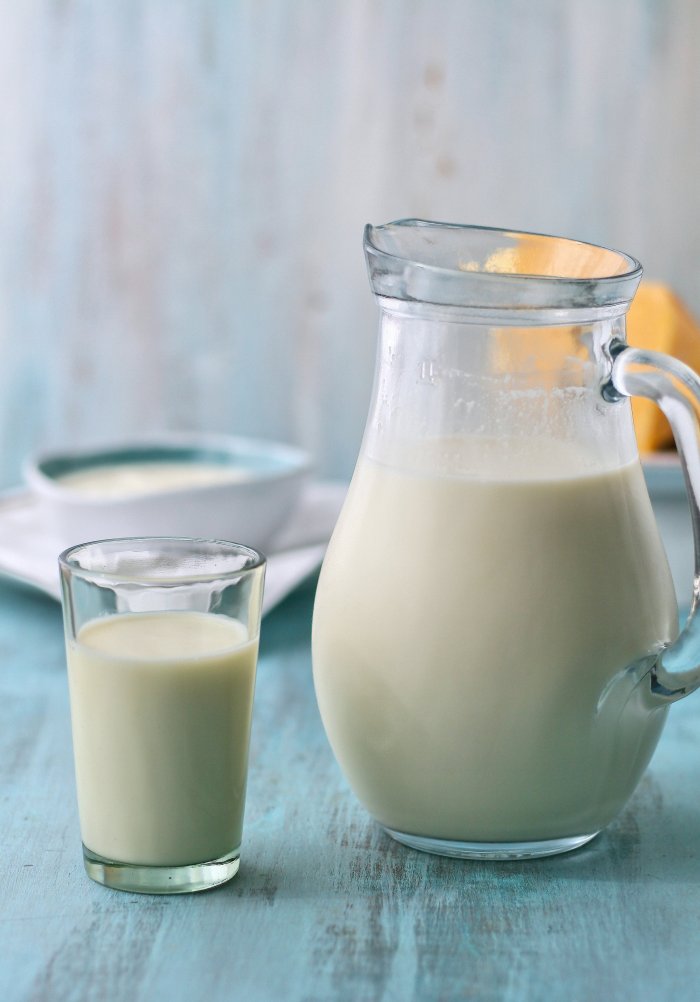 Fresh milk product shot.