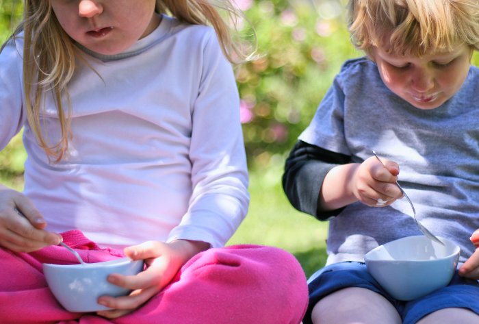 Fresh yoghurt product photography.