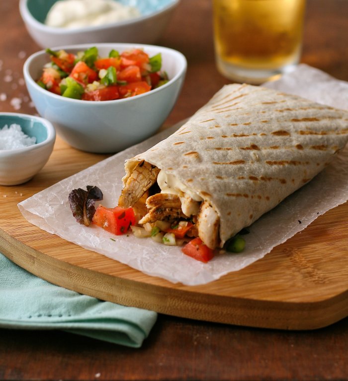 Spicy chicken burrito recipe