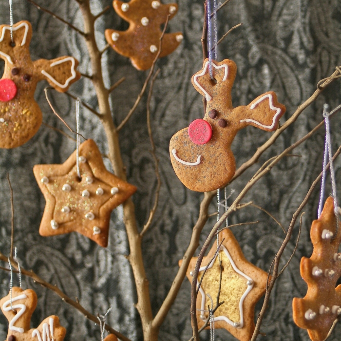 Christmas tree cookie decorations