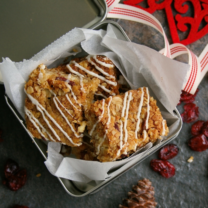 Crunchies recipe with cranberries. 