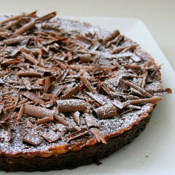 Baked chocolate tart recipe