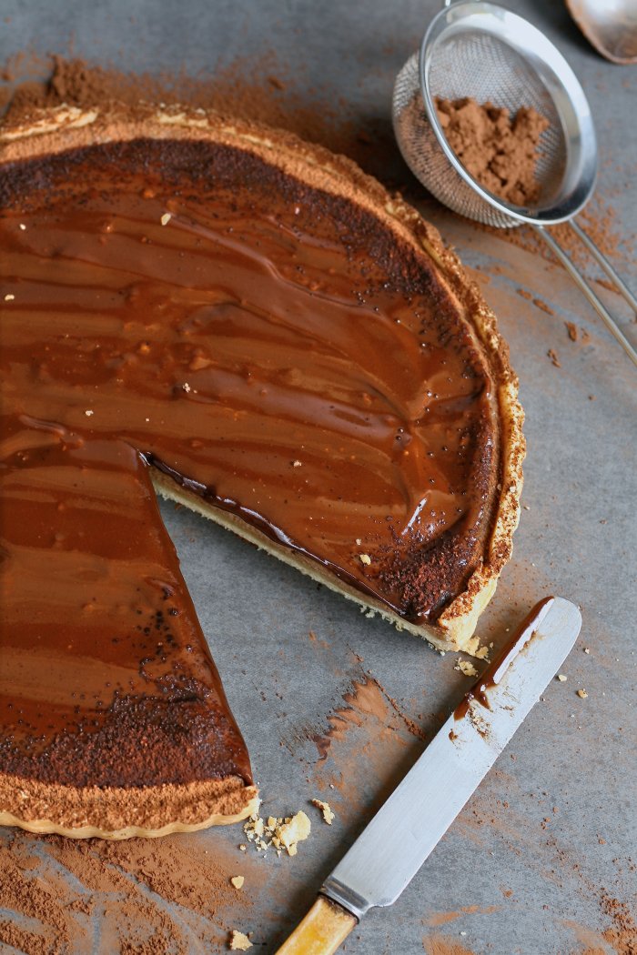 Chocolate cheese tart