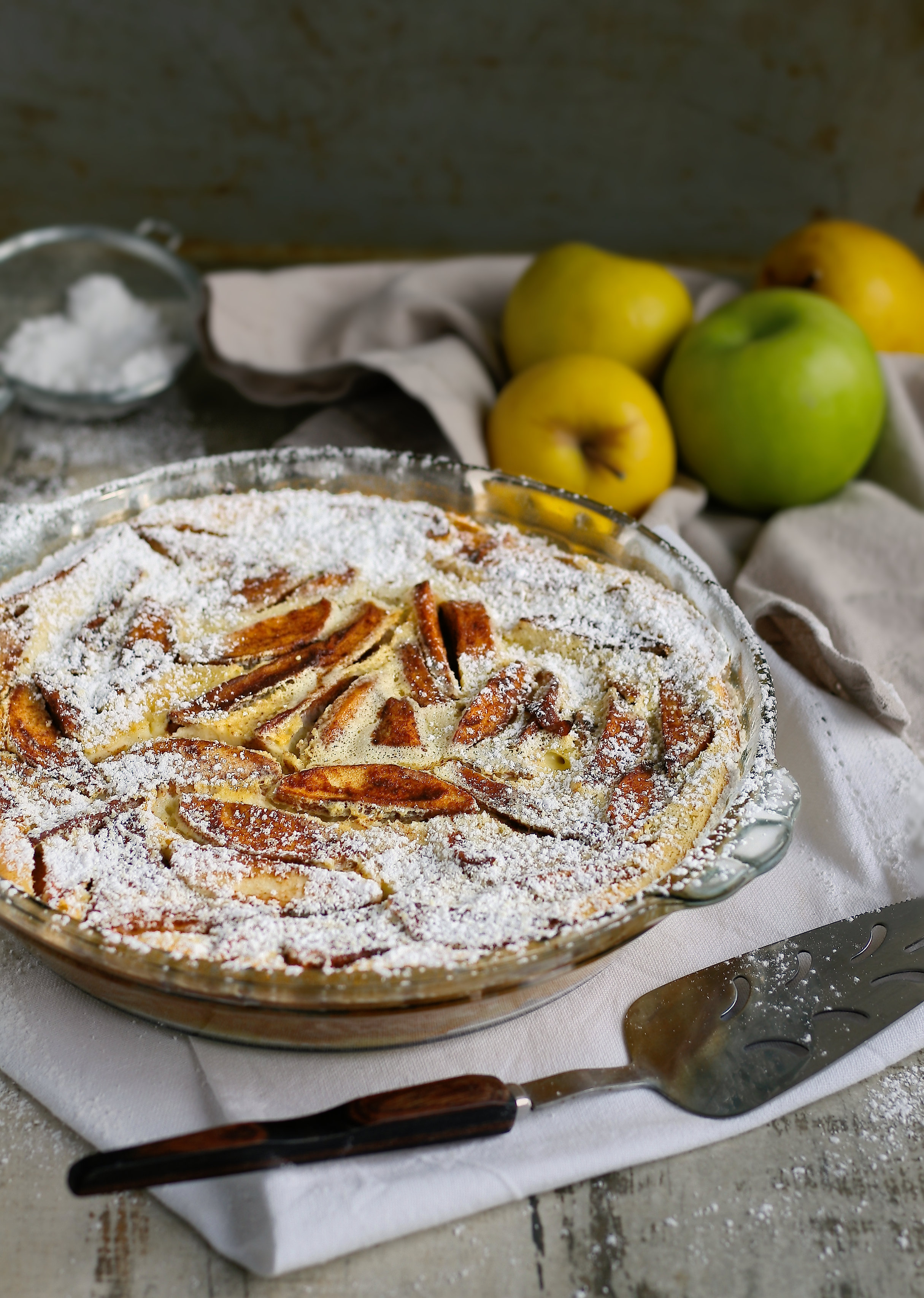 Easy French clafoutis recipe with apples