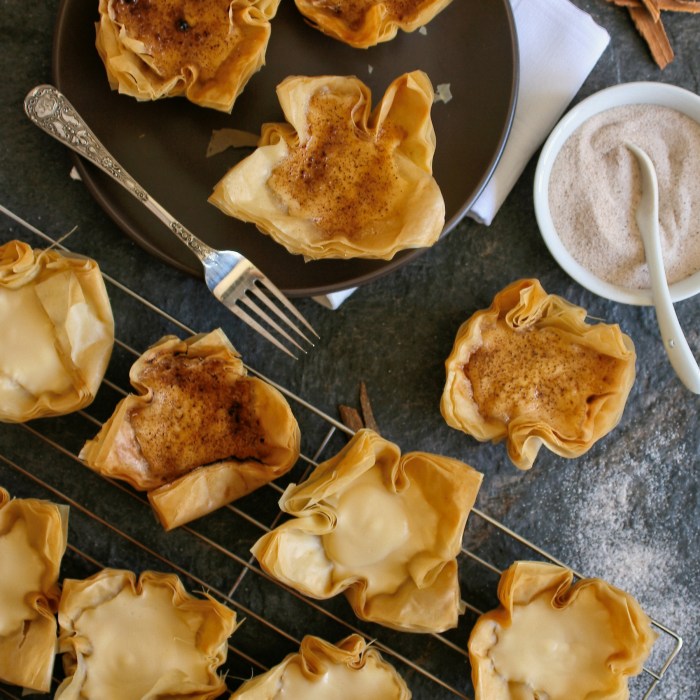 Milk tart recipe with phyllo pastry