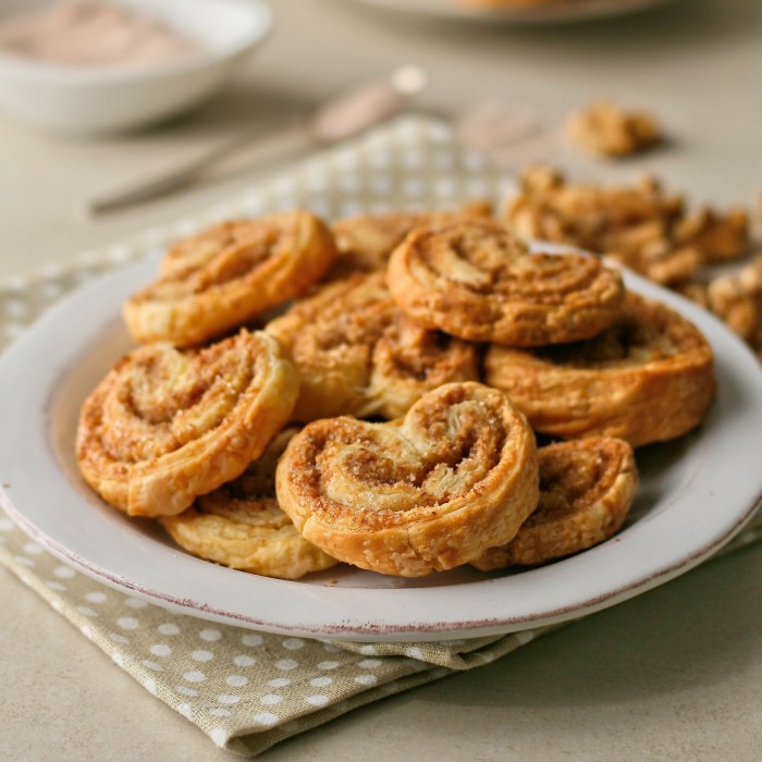 Palmier cookie recipe with nuts