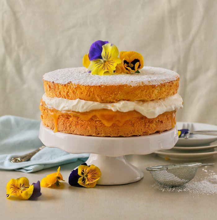 Lemon sponge cake recipe.