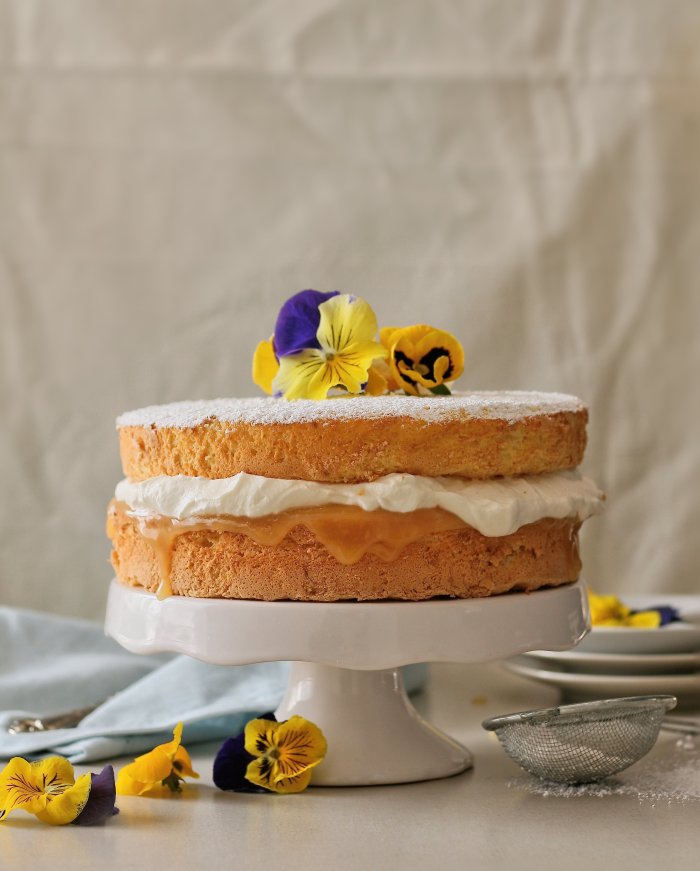 Lemon sponge cake recipe.