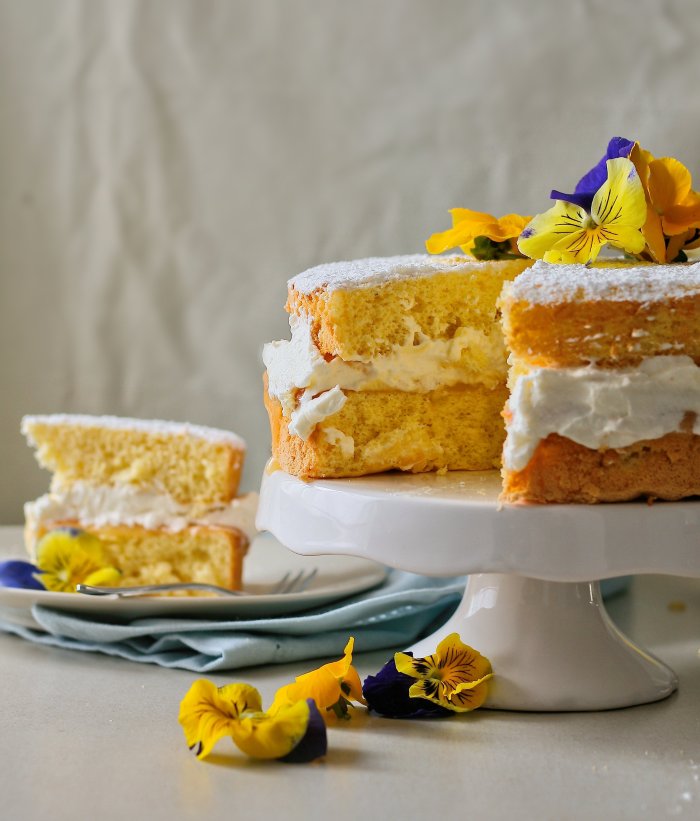 Lemon sponge cake recipe.