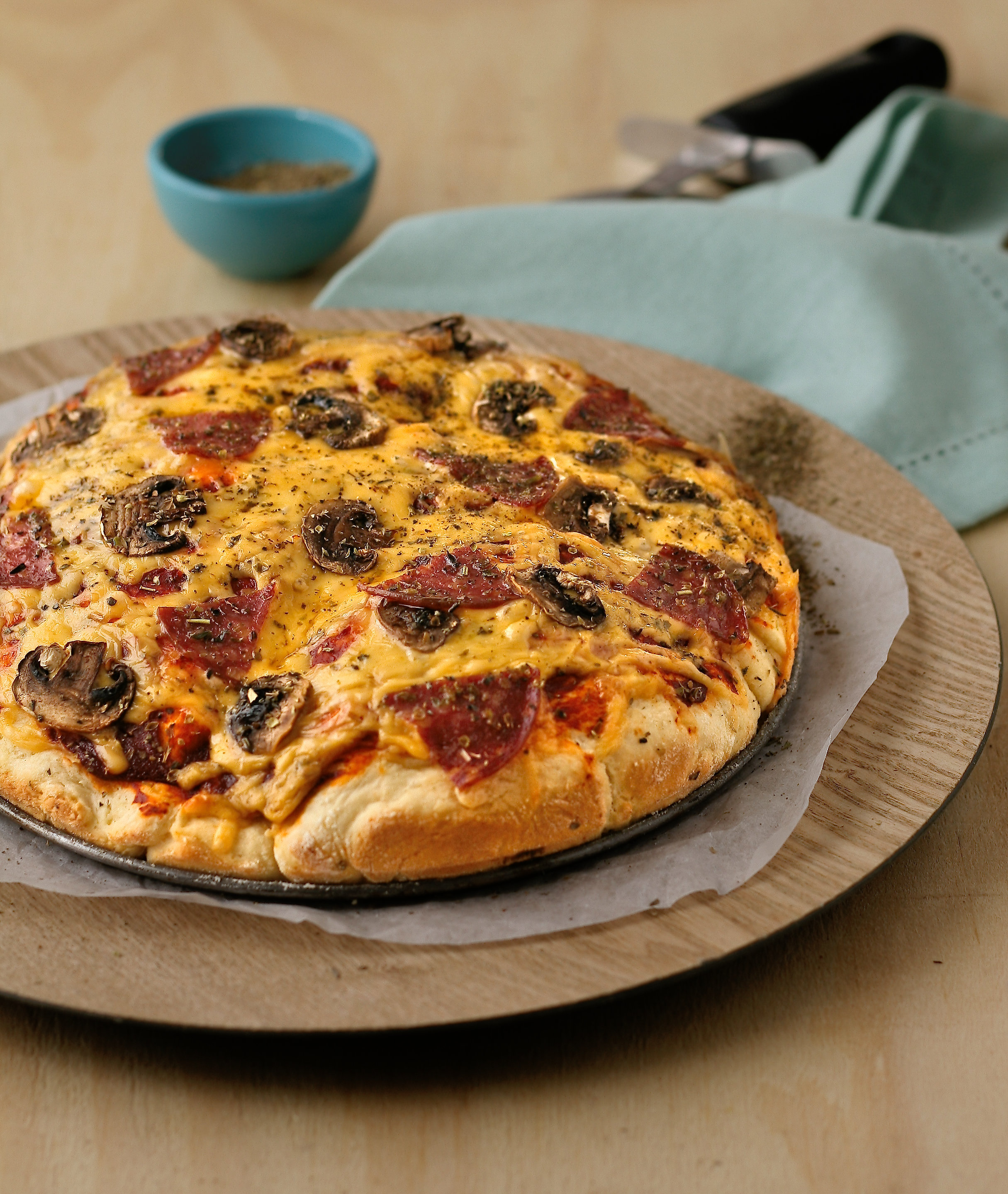 Pizza recipe with scone dough base