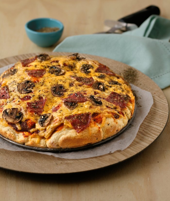 Pizza recipe with scone dough base