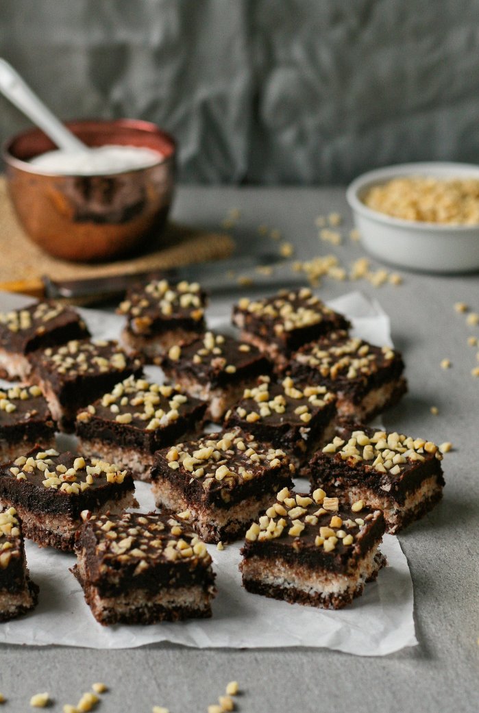 Sugar free chocolate coconut squares