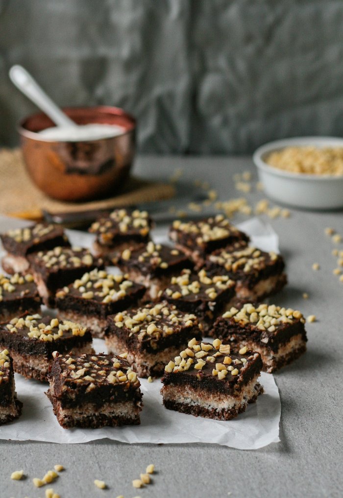 Sugar free chocolate coconut squares