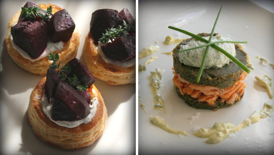 Savoury canapé recipes.