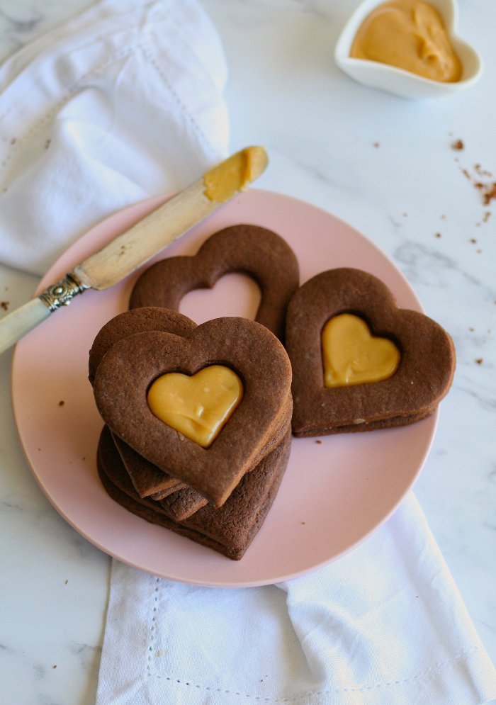 Chocolate Valentine's cookies
