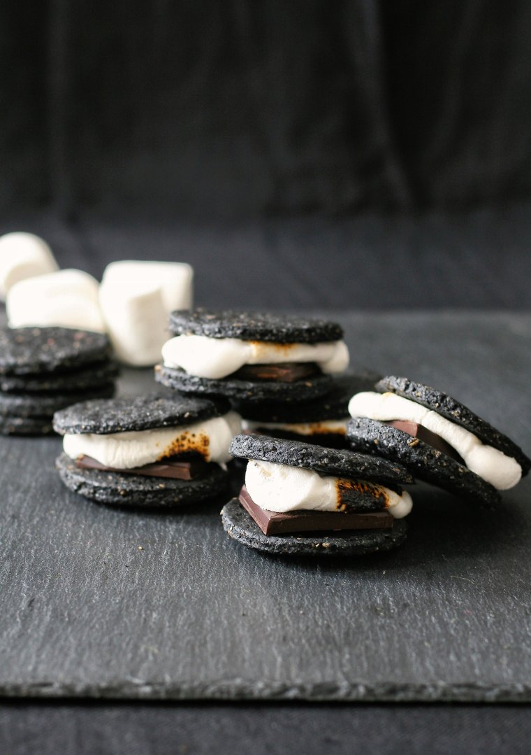 Charcoal s'mores