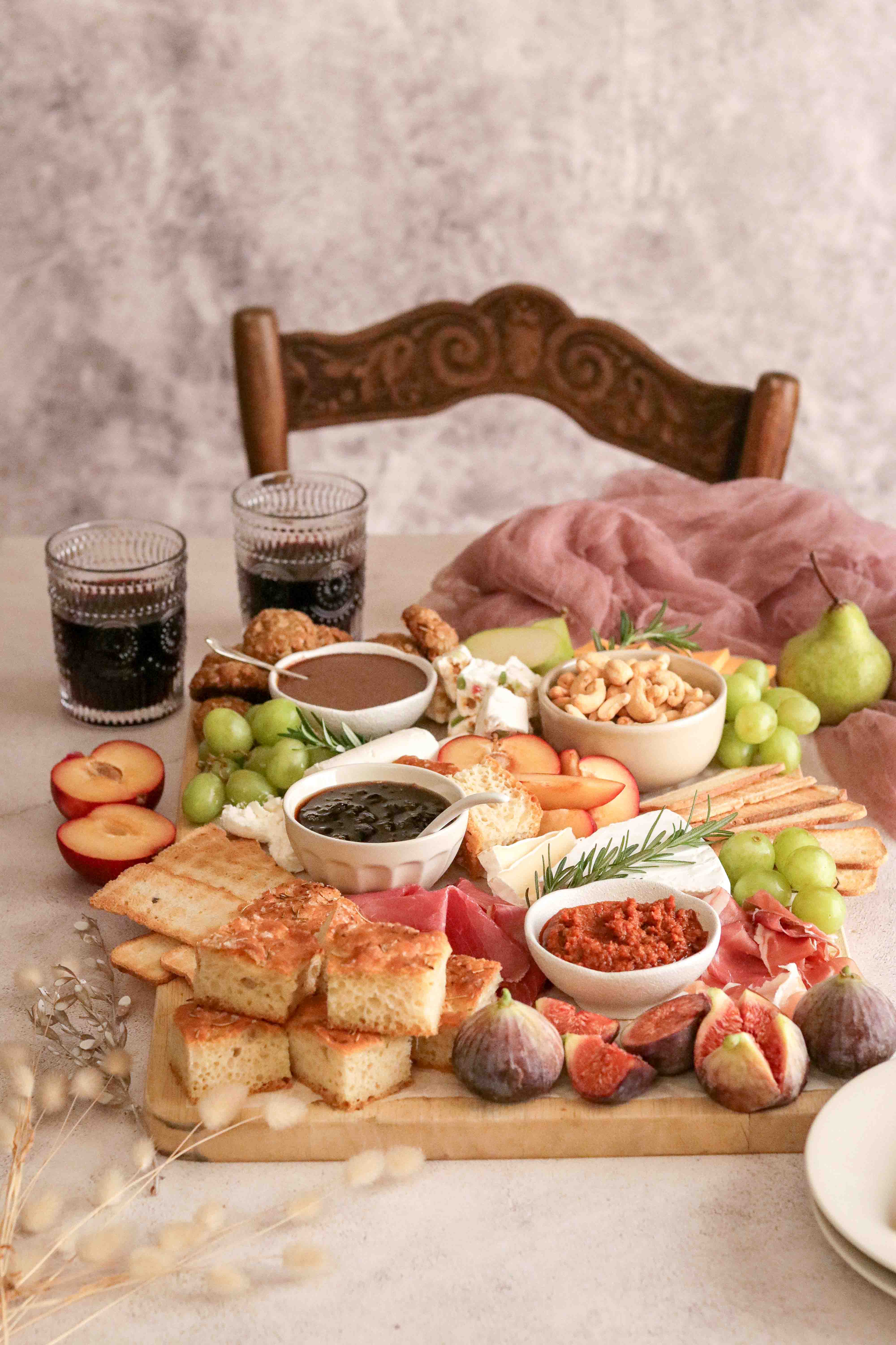 Photo of an autumn grazing board on a table