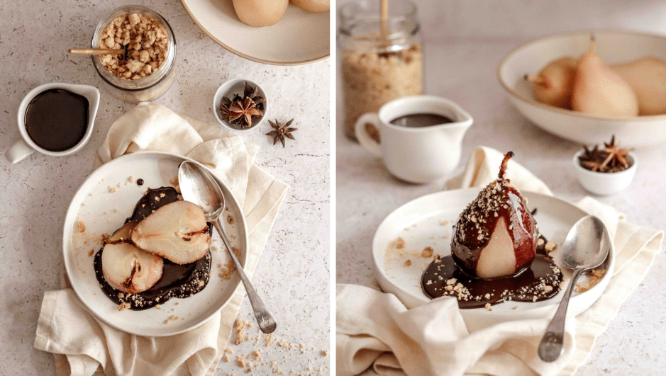 Poached pears recipe