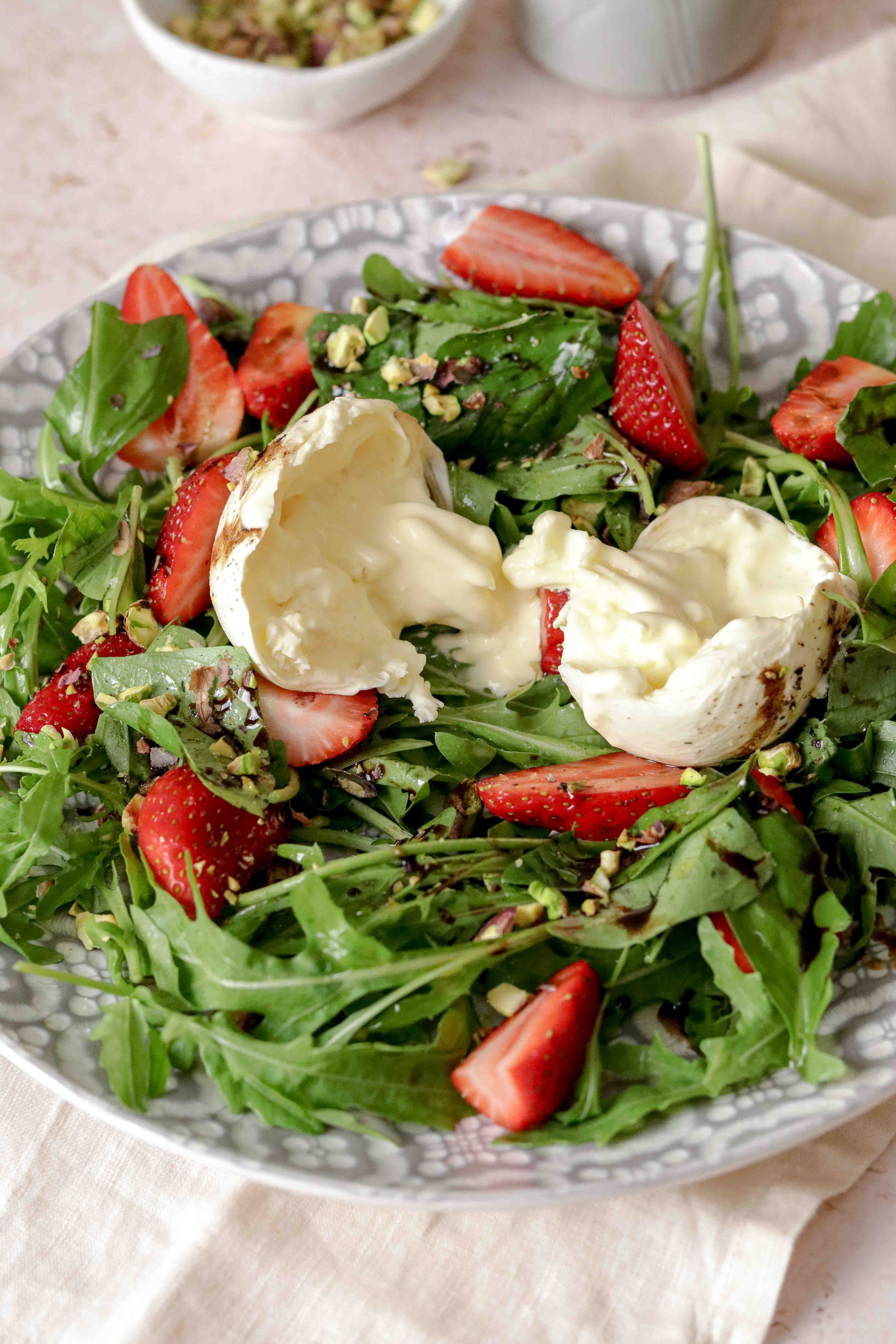 Valentines burrata salad