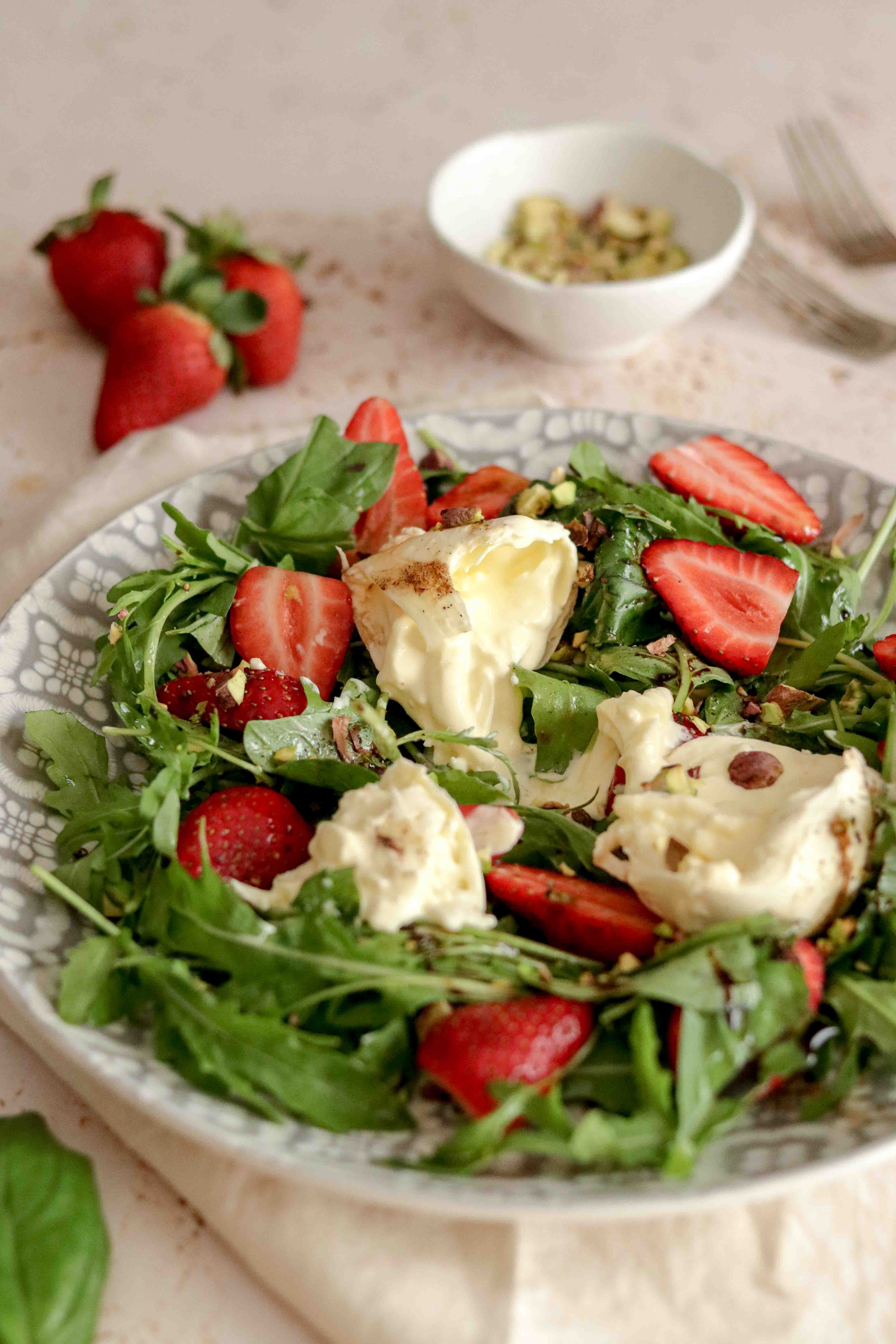 Valentines burrata salad