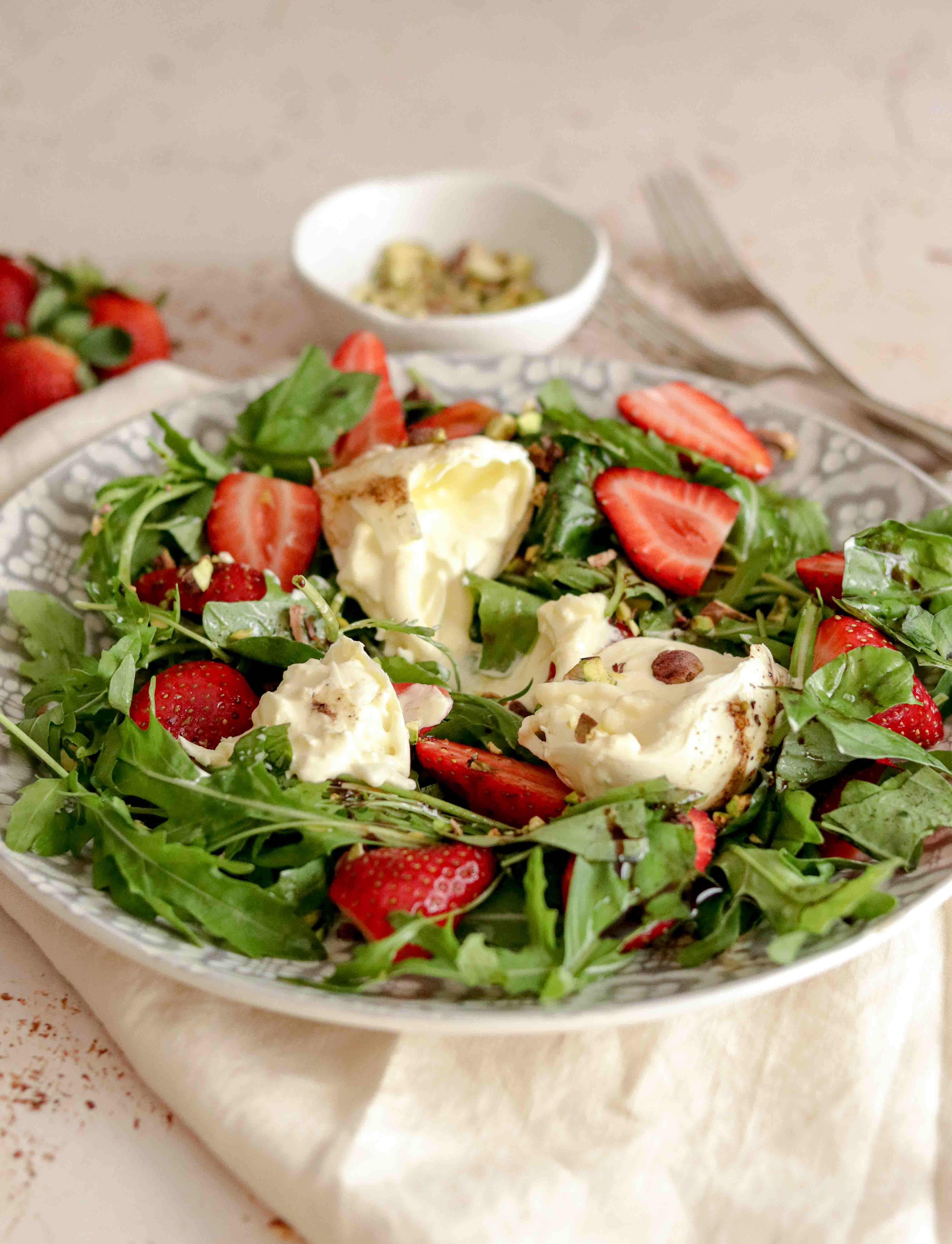 Valentines burrata salad recipe