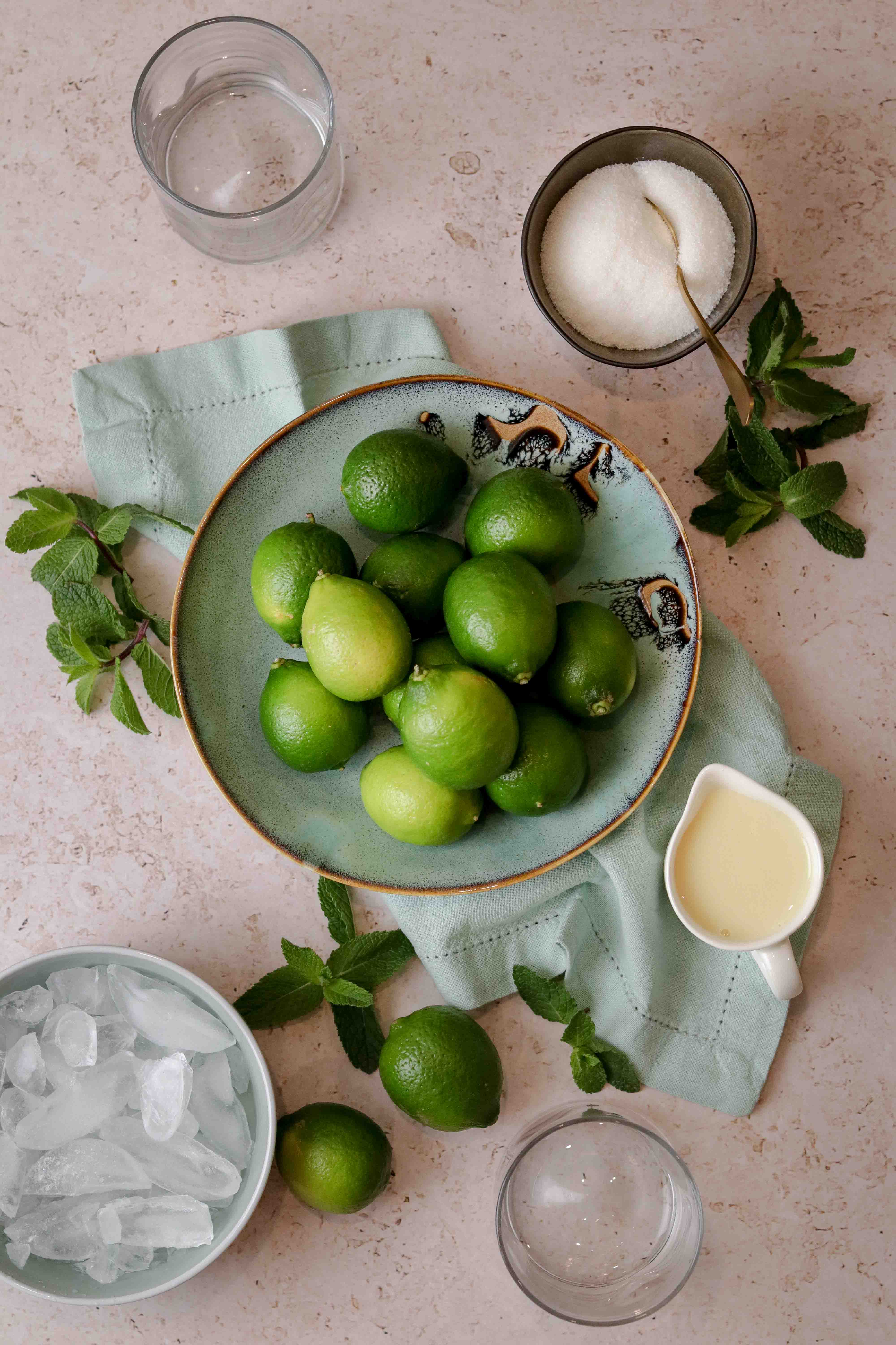 Ingredients for Brazilian lemonade